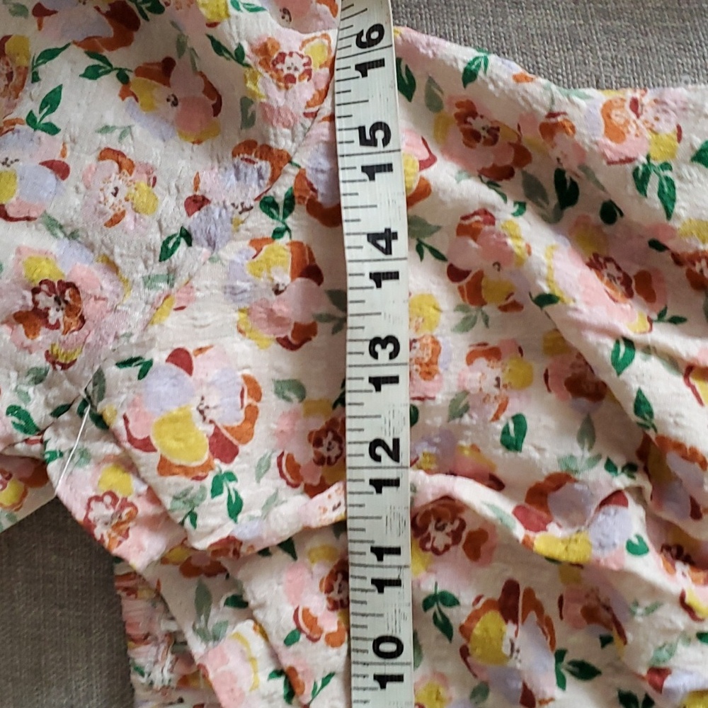 Beautiful cottagecore midi summer off shoulder floral dress size L - Picture 11 of 14